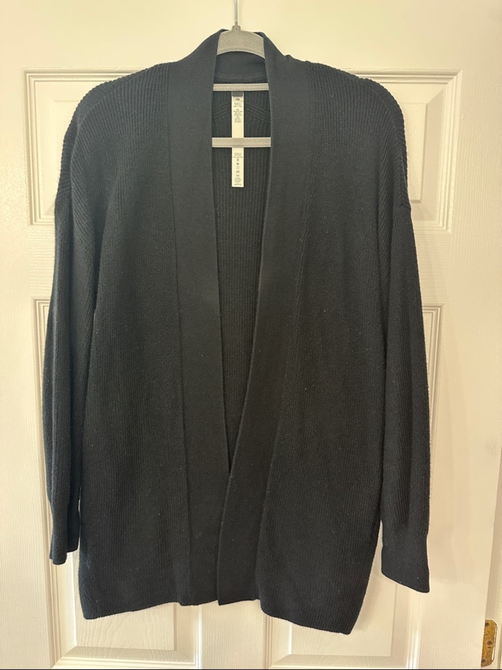 lululemon Black Open-Front Women's Cardigan, Size 4